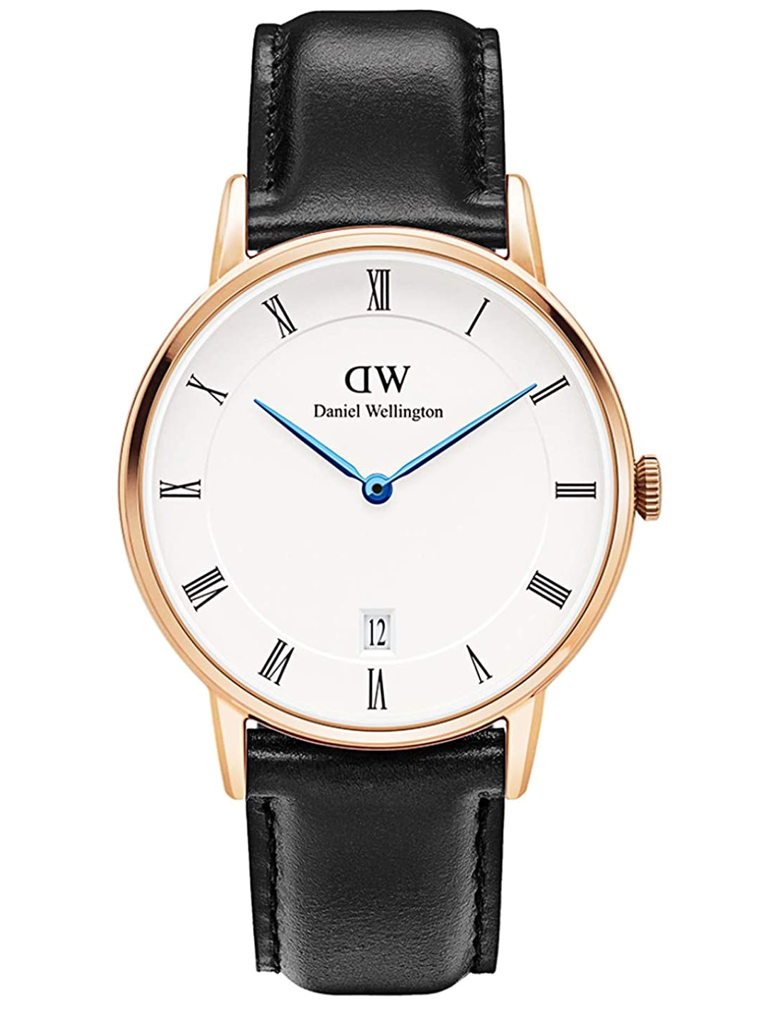 Montre Daniel Wellington DW00100092 Dapper 34mm Bracelet Cuir Noir