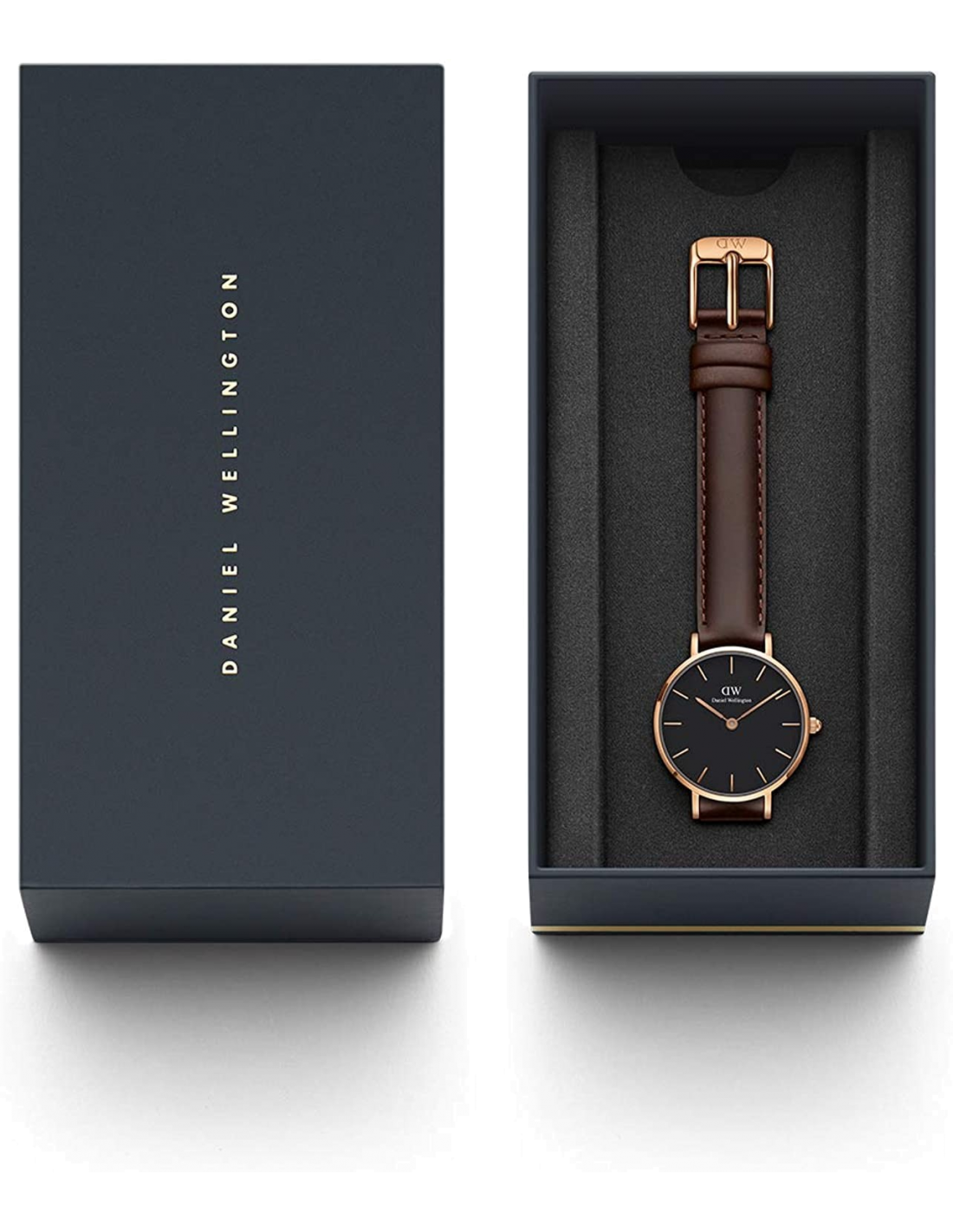 Montre Femme Daniel Wellington Classic Petite DW00100221 en Or Rose et Cadran Noir vue 2