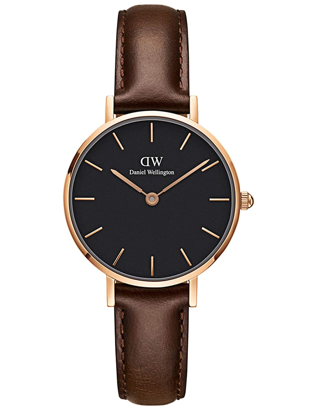 Montre Femme Daniel Wellington Classic Petite DW00100221 en Or Rose et Cadran Noir vue 3
