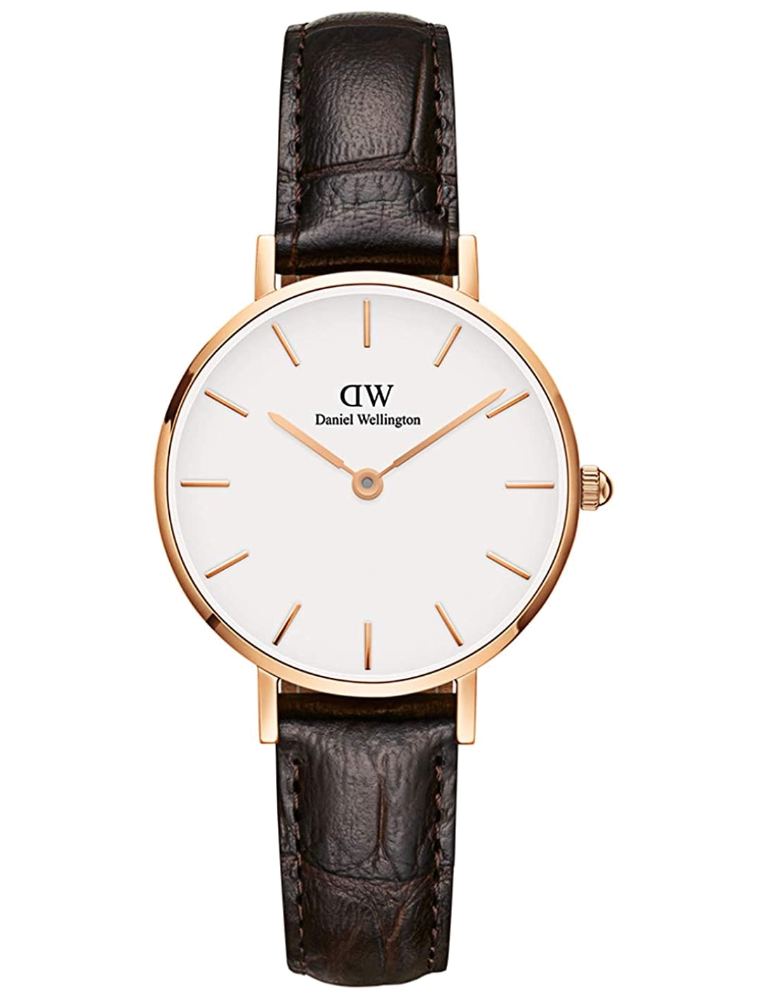 Montre Femme Daniel Wellington Classic Petite DW00100232 en Or Rose et Cadran Blanc vue 3