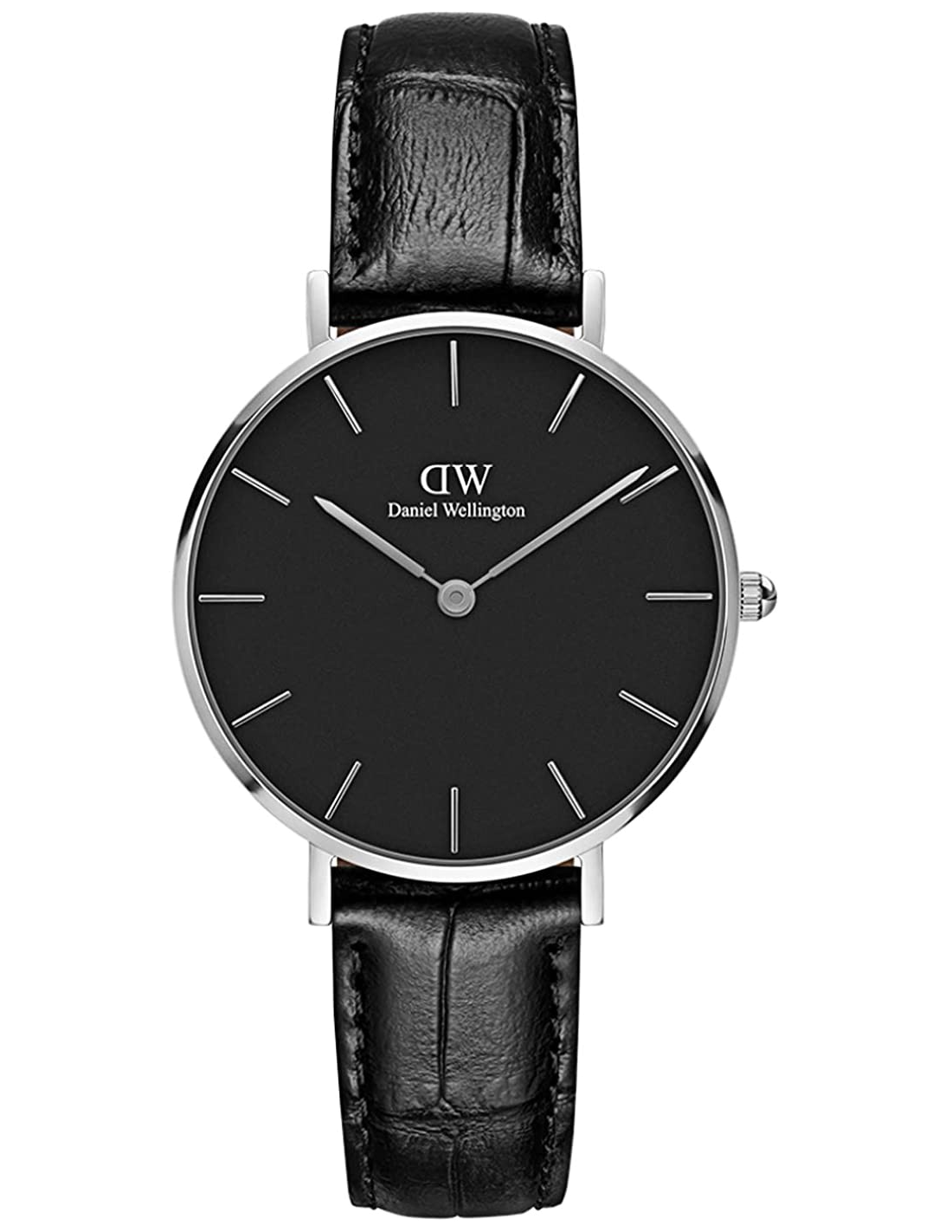 Montre Femme Daniel Wellington Classic Petite, Cadran Noir, Bracelet Cuir Noir, Réf. DW00100235 vue 3