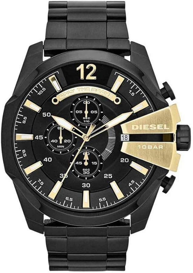 Montre Homme Diesel Mega Chief DZ4338 en acier noir