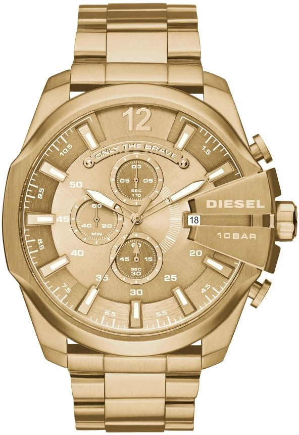 Montre Homme Diesel Mega Chief DZ4360 acier doré