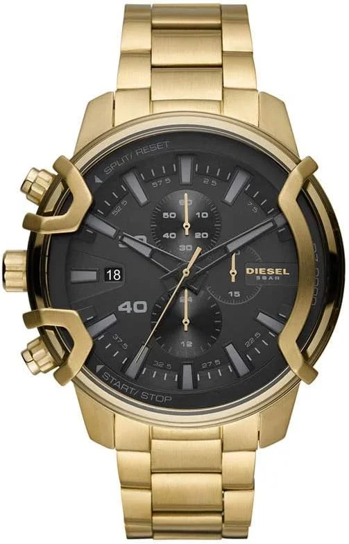 Montre Homme Diesel Griffed DZ4522 en acier doré jaune
