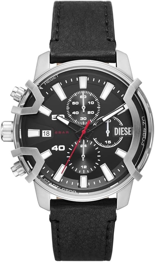 Montre Homme Diesel DZ4603 Bracelet Cuir Noir