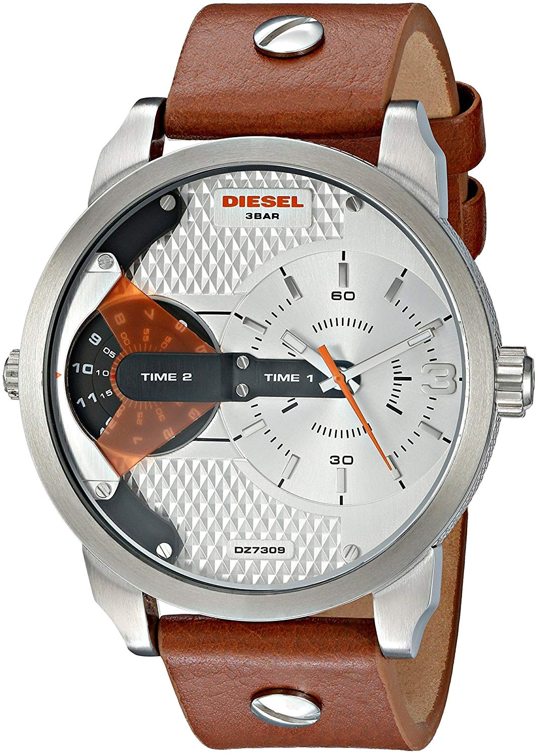 Montre Homme Diesel Mini Daddy DZ7309 Bracelet en cuir cadran