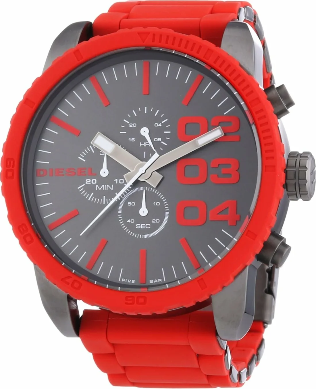 Diesel DZ7338 Mini Daddy homme 46mm cadran beige cuir | Montres Outlet