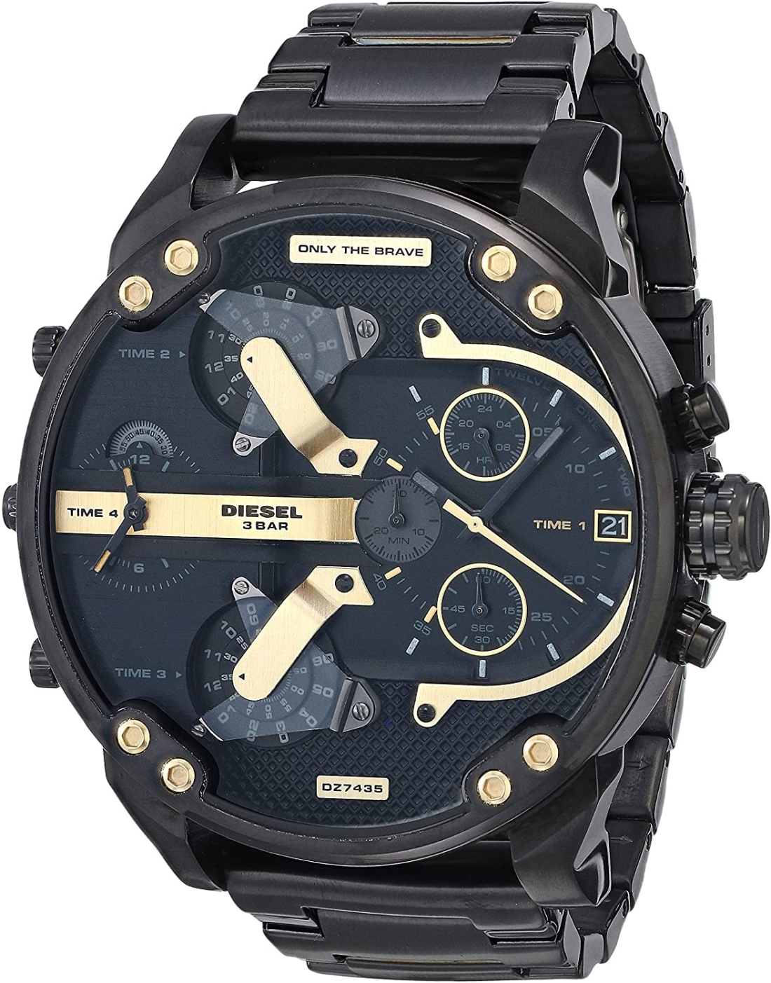 Montre Diesel Mr Daddy 2.0 DZ7435 acier cadran noir taille XXL