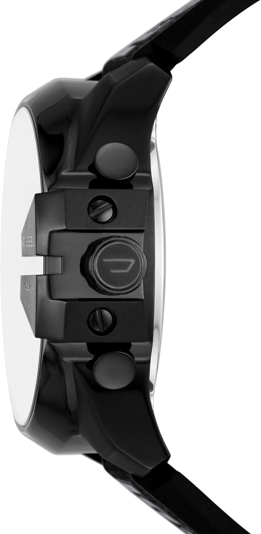 Montre Homme Diesel Mega Chief DZ4593 bracelet noir en nylon et silicone cadran multifonction vue 3