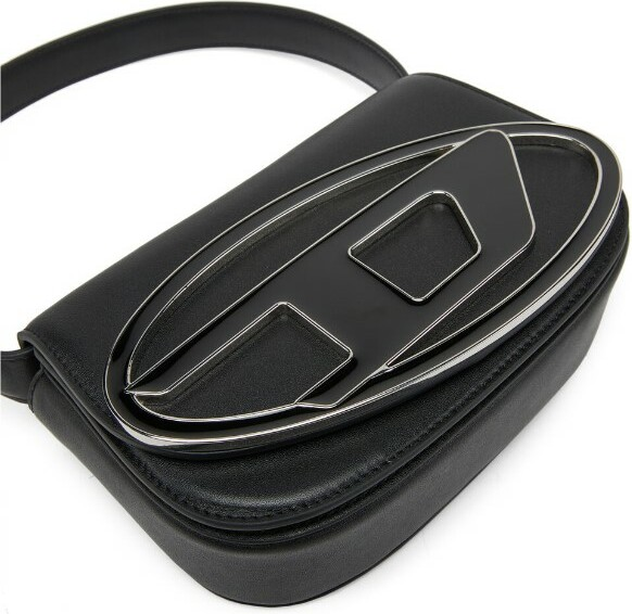 Sac à main Diesel 1DR Medium en cuir noir pour femme - Réf. 111504 vue 3