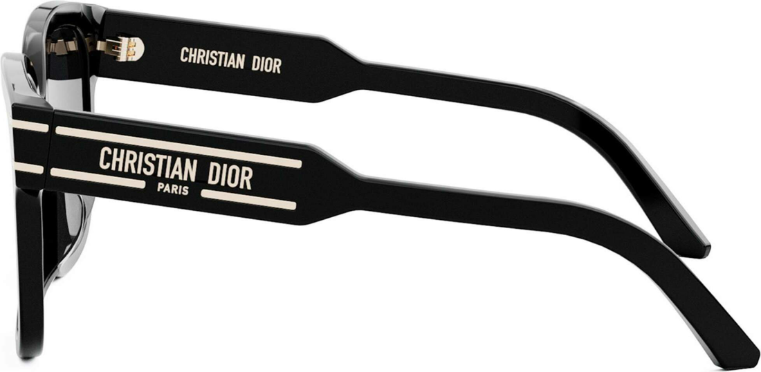 Lunettes de soleil Dior DIORSIGNATURE S7F 10A0 en acétate noir - Unisexe vue 2