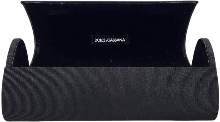 Étui rigide pour lunettes en velours noir Dolce & Gabbana - Réf. 112213 vue 2