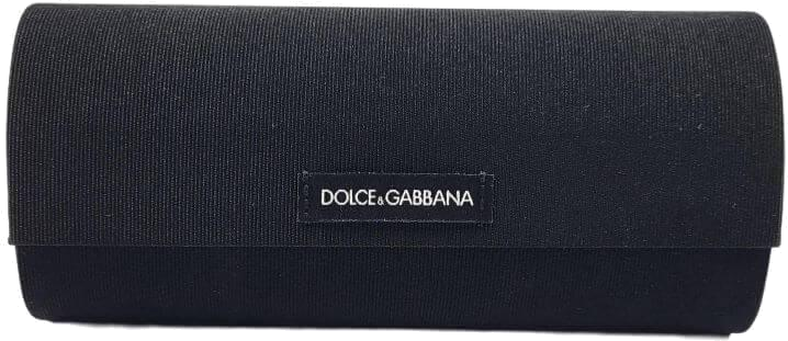 Etui à lunettes Dolce & Gabbana velours rigide noir