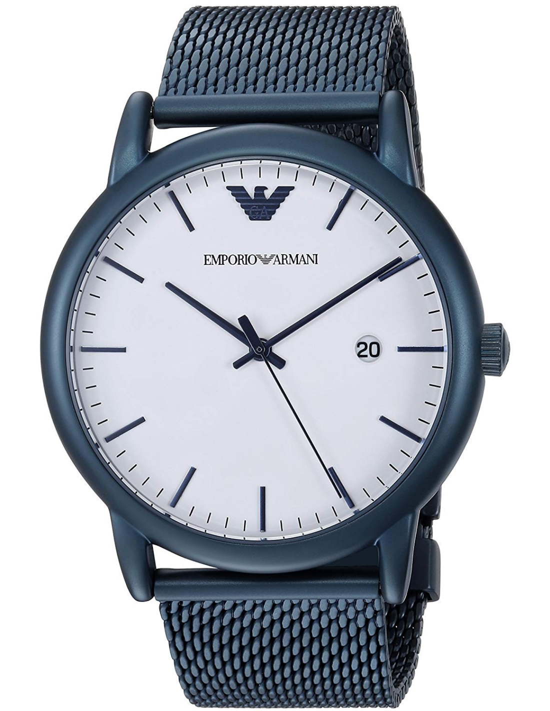 Emporio Armani AR11025 cadran noir et boîtier acier — Montres Outlet