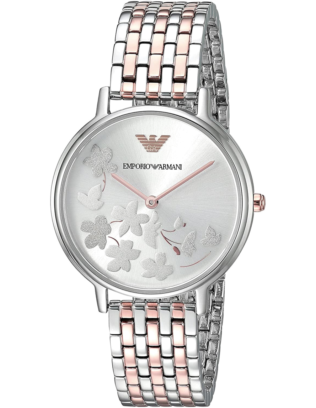 Montre Emporio Armani AR11113 Boîtier Rose Gold et Cuir Gris