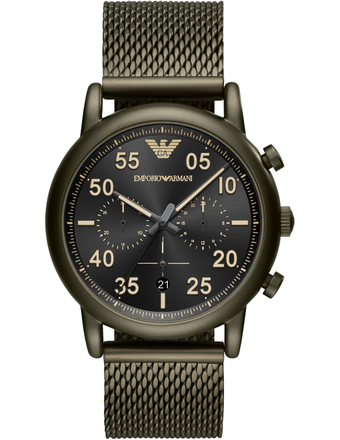 Emporio Armani AR11115 montre en acier noir — Montres Outlet