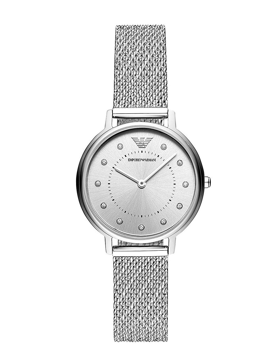 Montre Emporio Armani AR11128 Bracelet Maille Milanaise Argentée