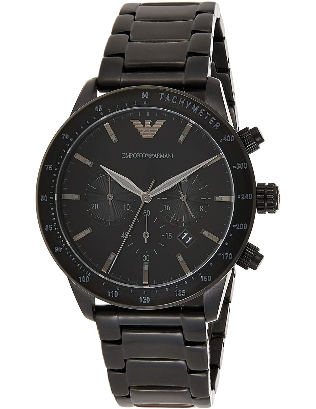 Montre Homme Emporio Armani Mario AR11242 en acier noir