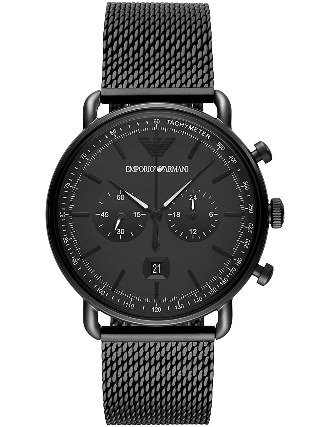 Montre Emporio Armani Aviator AR11264 Chronographe en maille milanaise