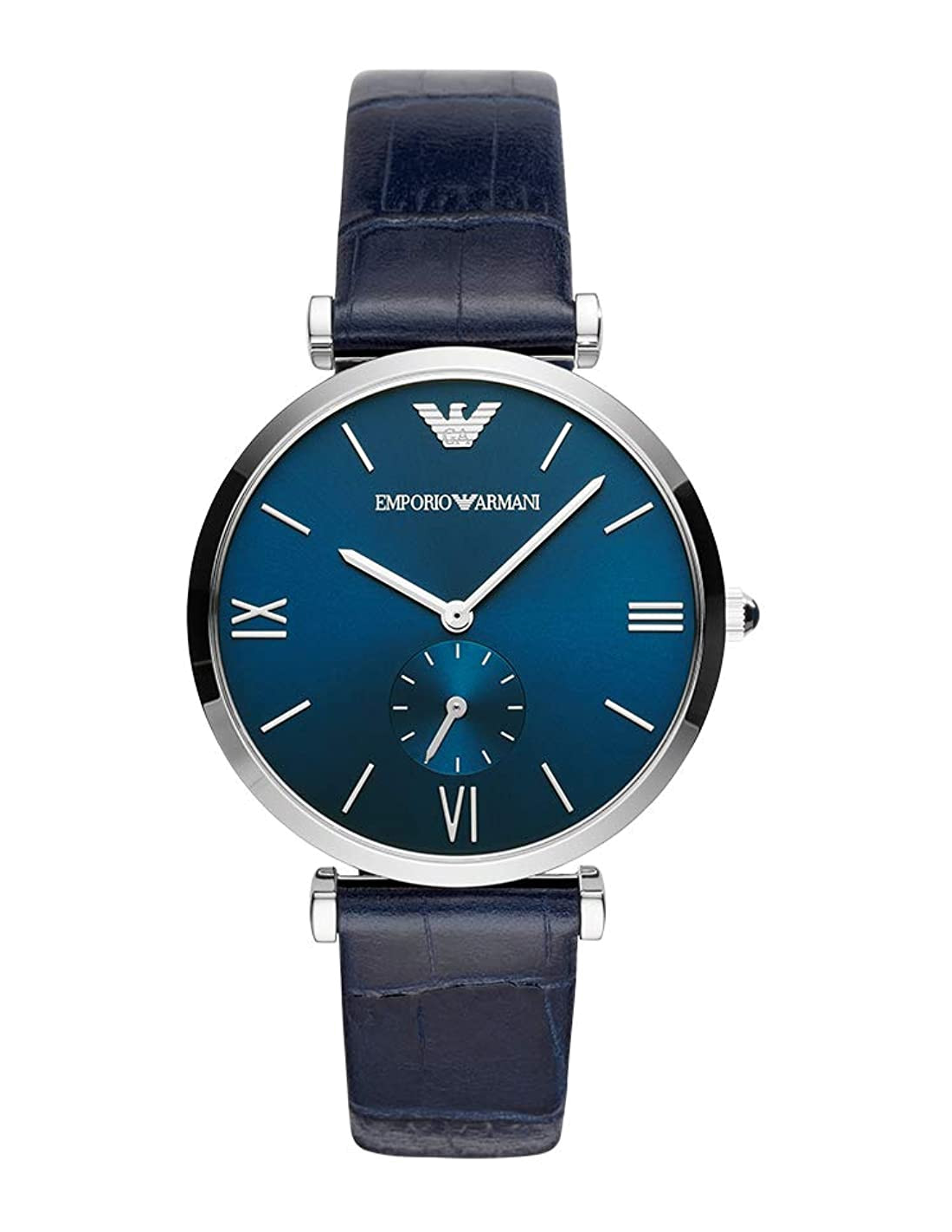 Montre Homme Emporio Armani AR11300 Cadran Bleu et Cuir Marine