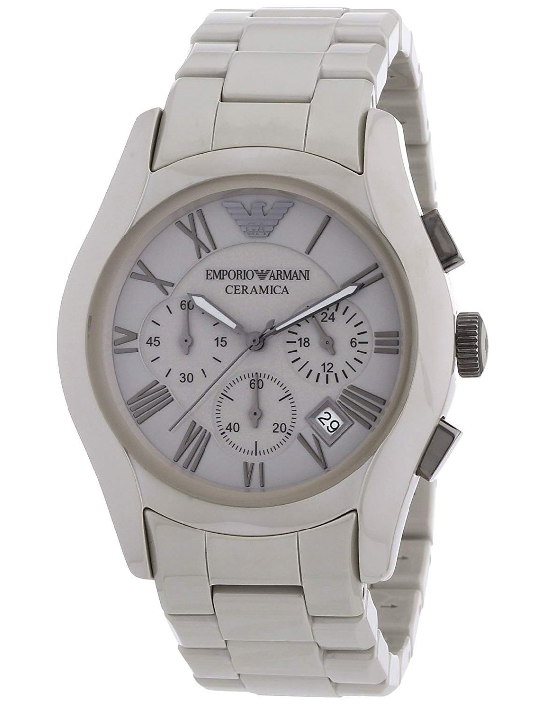 Montre Emporio Armani AR1459 en Céramique Noire Chronographe