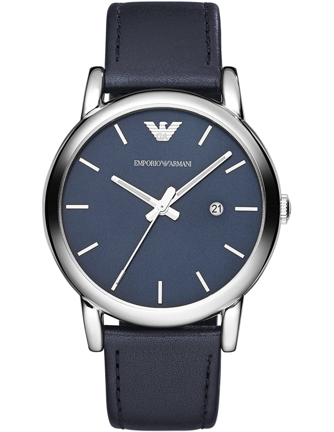 Montre Homme Emporio Armani classique ronde bracelet en cuir