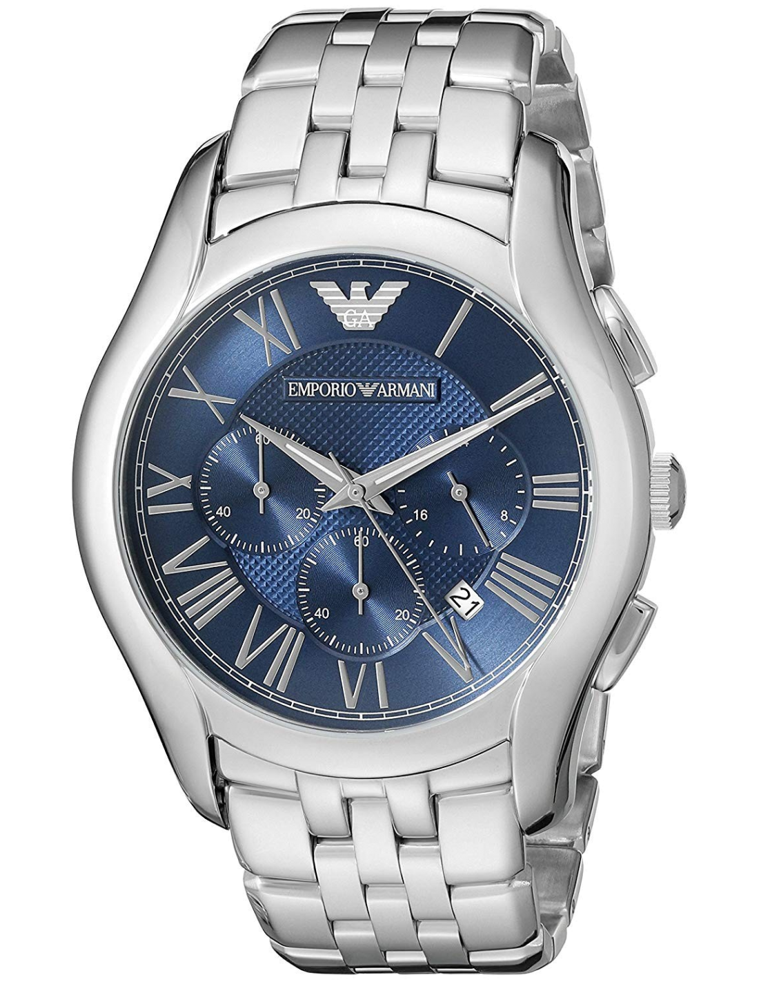 Montre Emporio Armani AR1787 Bracelet en Acier et Cadran Bleu