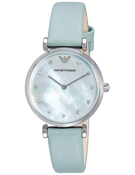 Montre Femme Armani Retro AR1959 Cuir Vert