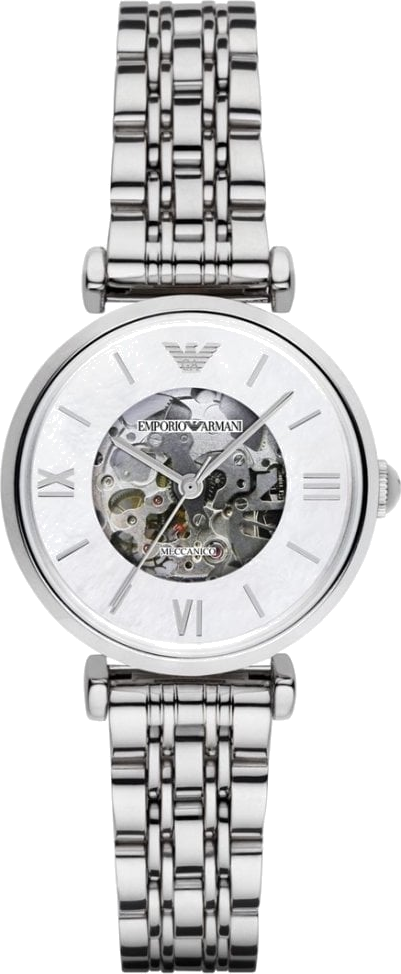 Montre Femme Emporio Armani Retro AR1991 Squelette Argent