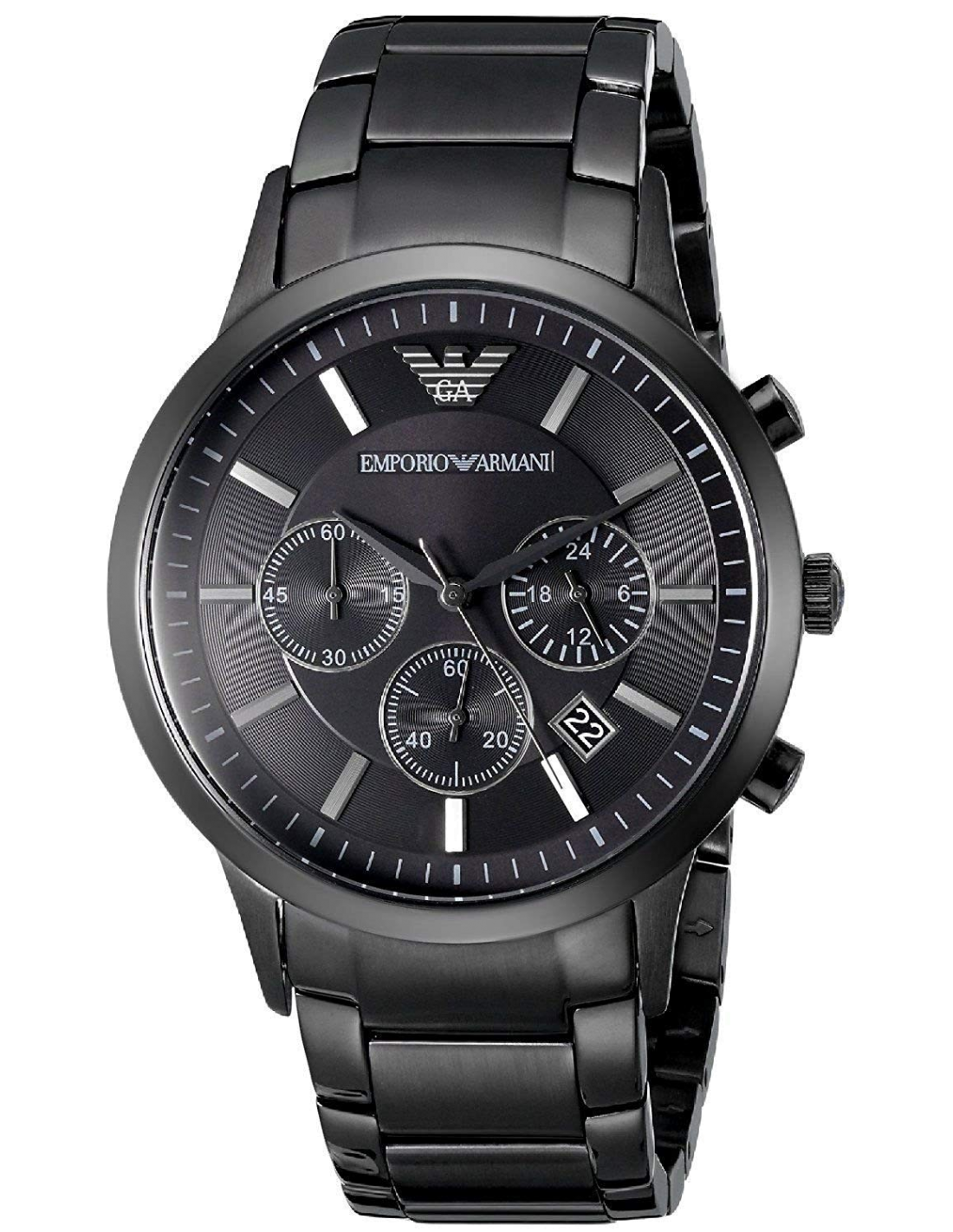 Montre Homme Emporio Armani AR2453 cadran rond et bracelet noir