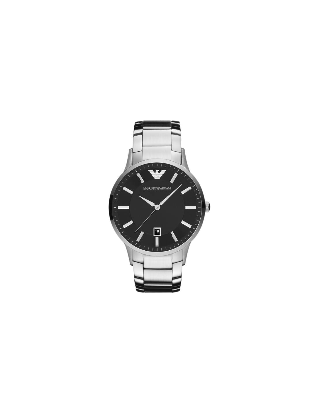 Montre Emporio Armani Sportivo AR2457 ronde cadran noir en acier