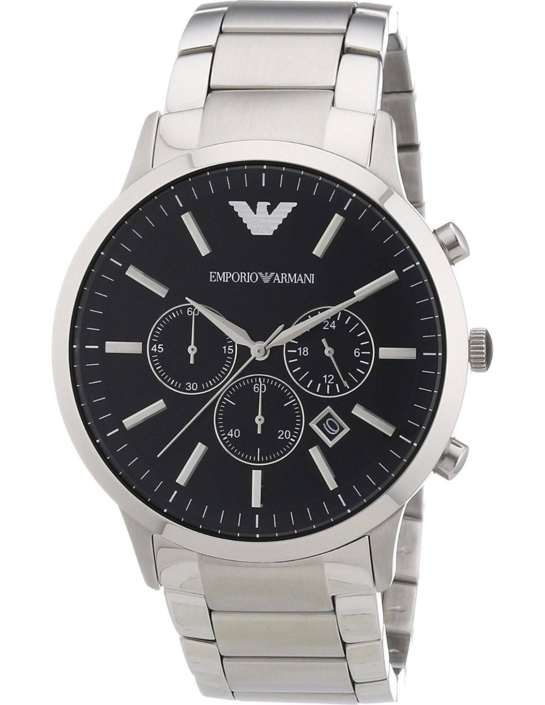 Montre Emporio Armani AR2460 Bracelet Acier Inoxydable Noir