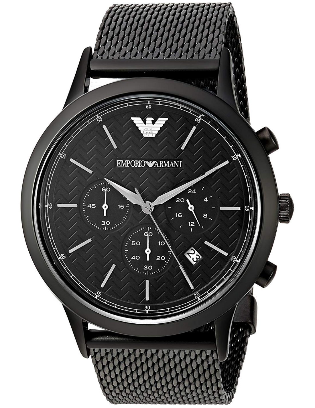Montre Emporio Armani AR2498 Chronographe Maille Milanaise