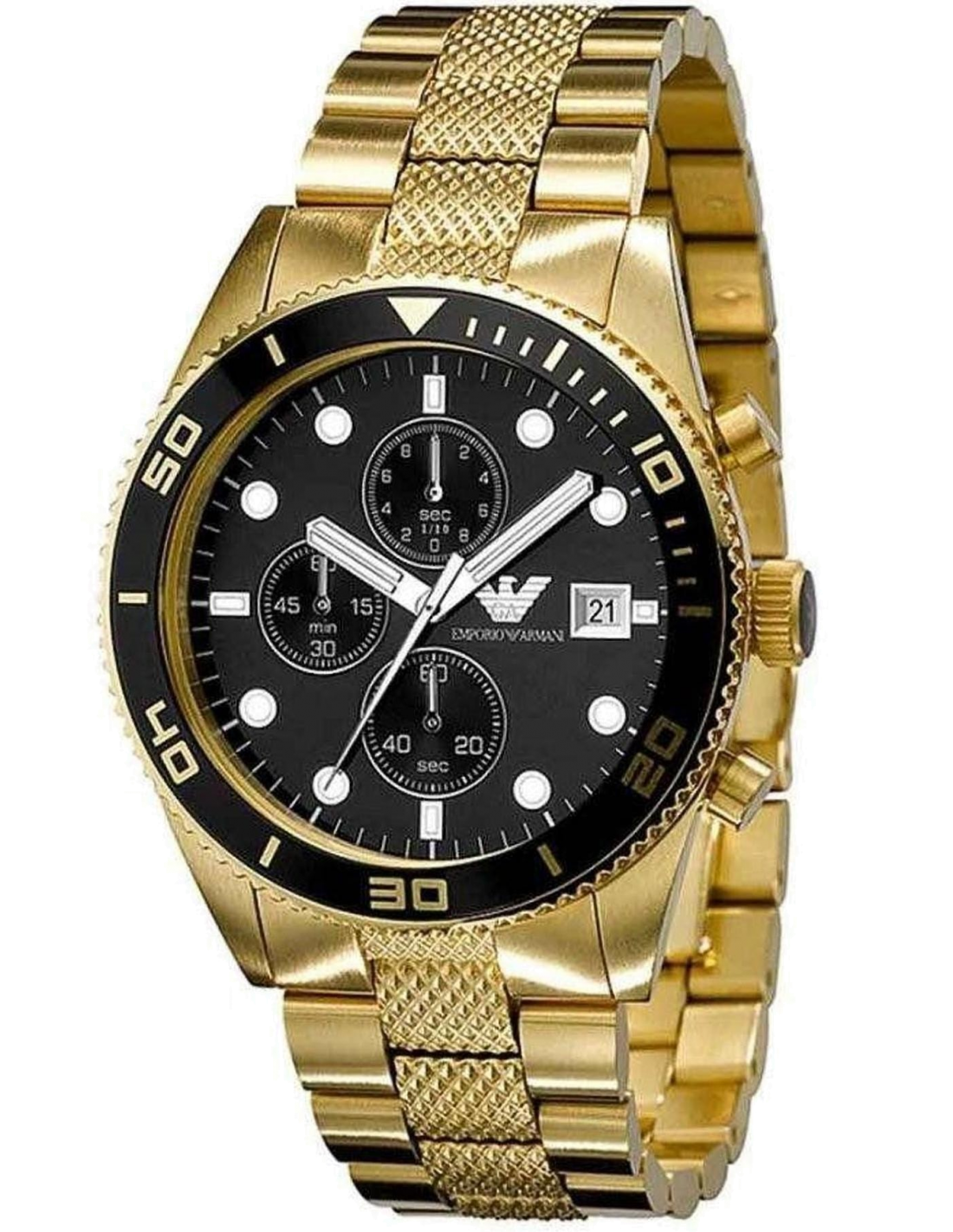 Montre Emporio Armani AR5857 Chronographe Acier Noir 43mm