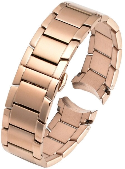 Bracelet de montre Emporio Armani AR2452 en acier or rose 22mm
