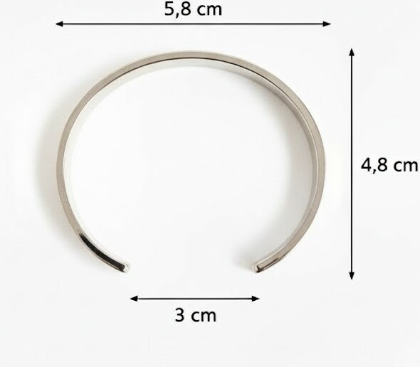 Bracelet manchette Emporio Armani 112095 en acier inox argenté pour femme vue 4