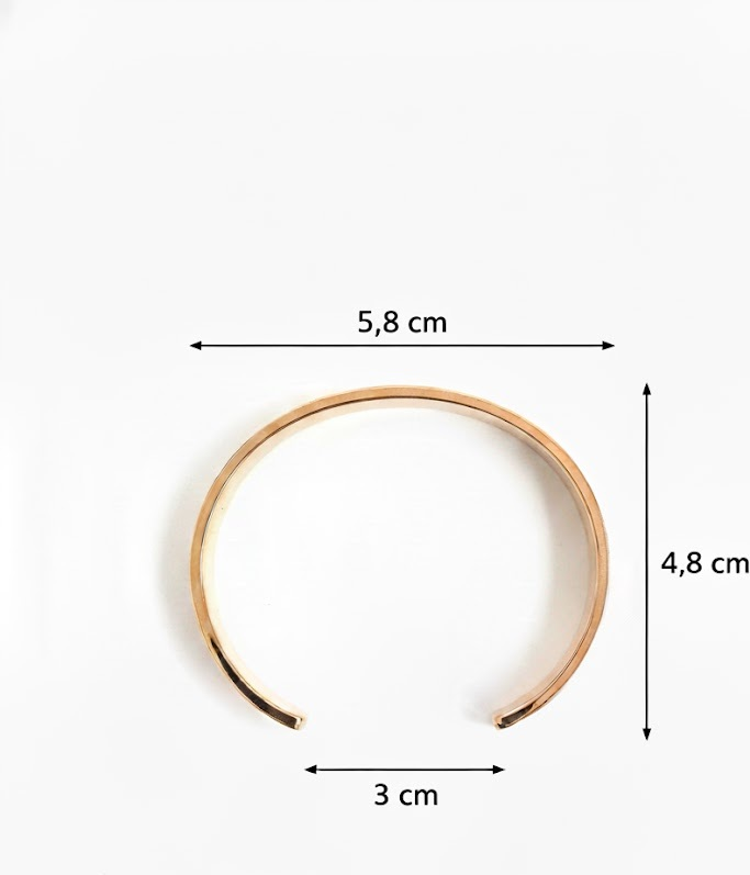 Bracelet manchette Emporio Armani 112250 en acier plaqué or rose - Taille M pour femme vue 4