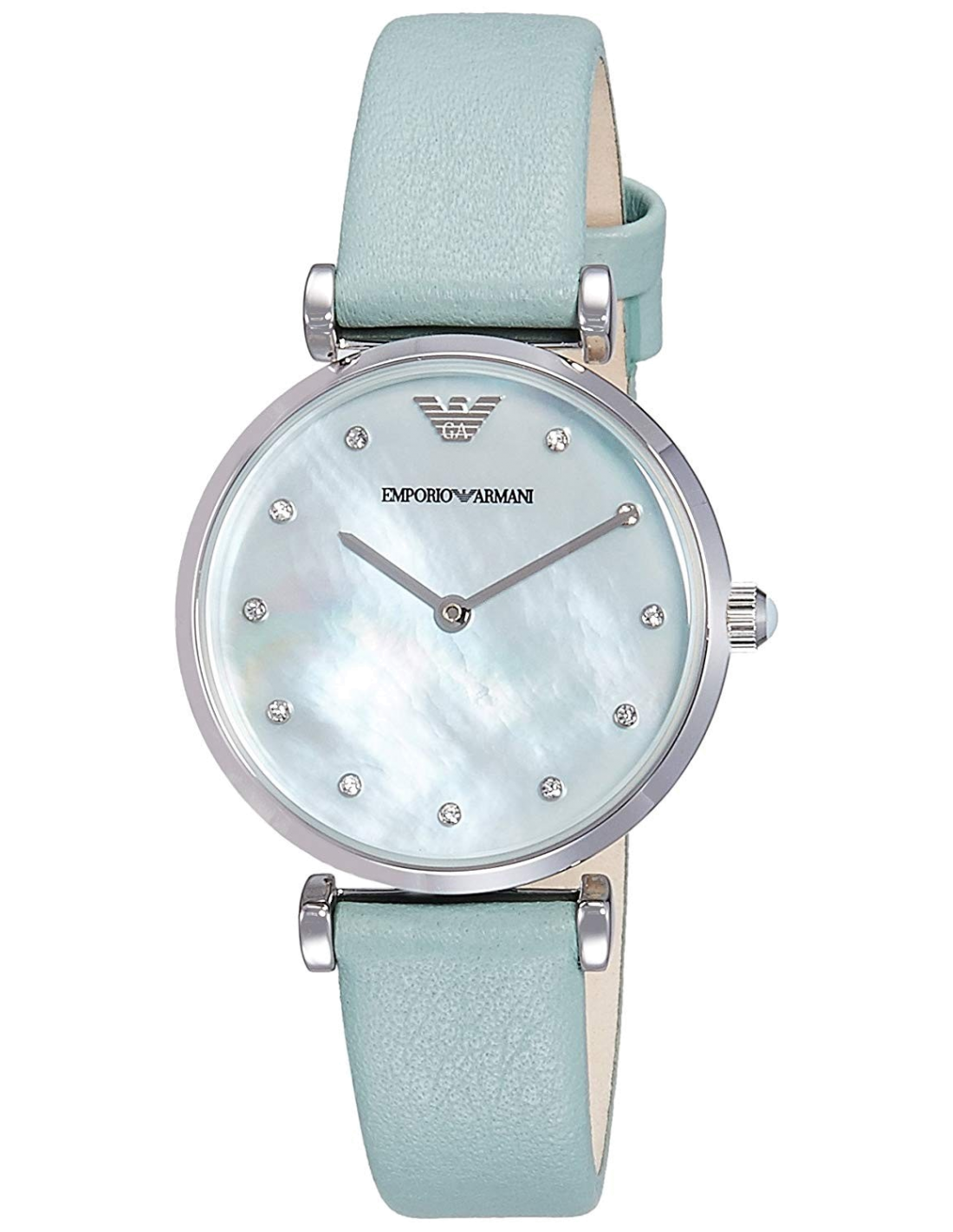 Montre Femme Armani Retro AR1959 Cuir Vert