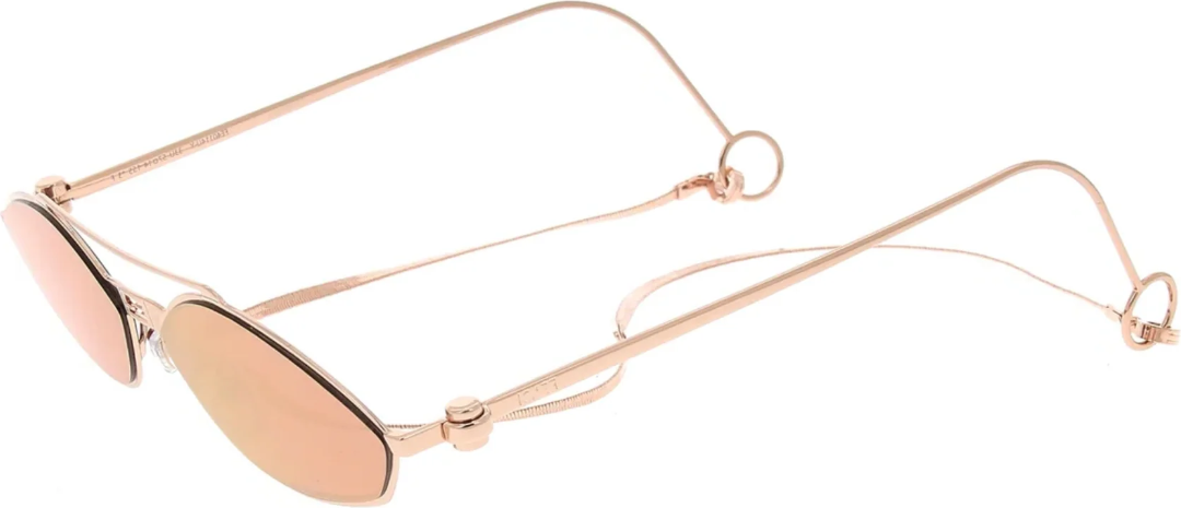 Lunettes de Soleil Fendi Baguette FE40114U-Y 33U - Monture Cat-eye doré rose pour Femme vue 2