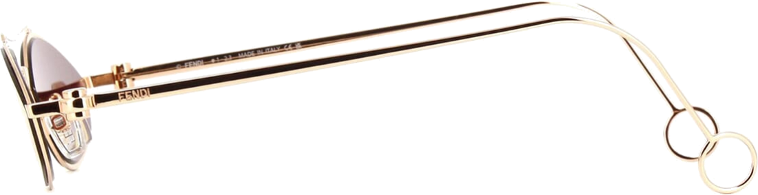 Lunettes de Soleil Fendi Baguette FE40114U-Y 33U - Monture Cat-eye doré rose pour Femme vue 4