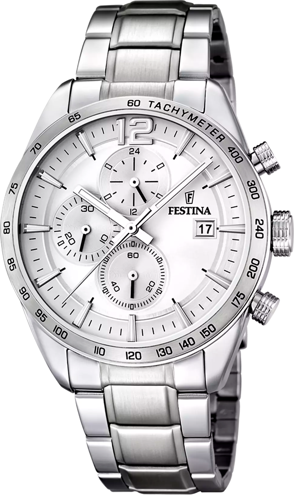 Montre pour homme Festina F16759/1 en acier argenté avec cadran multifonctions