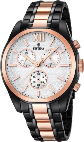 Montre Homme Festina F16856/1 Or Rose