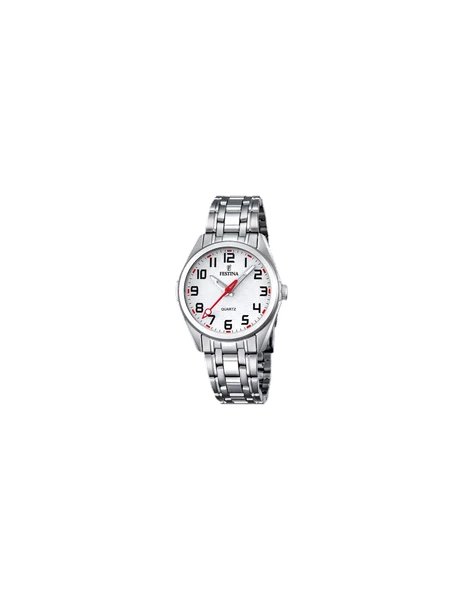Montre Festina Junior F16903/1 en acier argenté détails rouges
