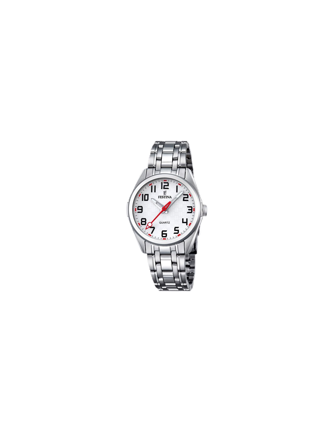 Montre Festina Junior F16903/1 en acier argenté détails rouges