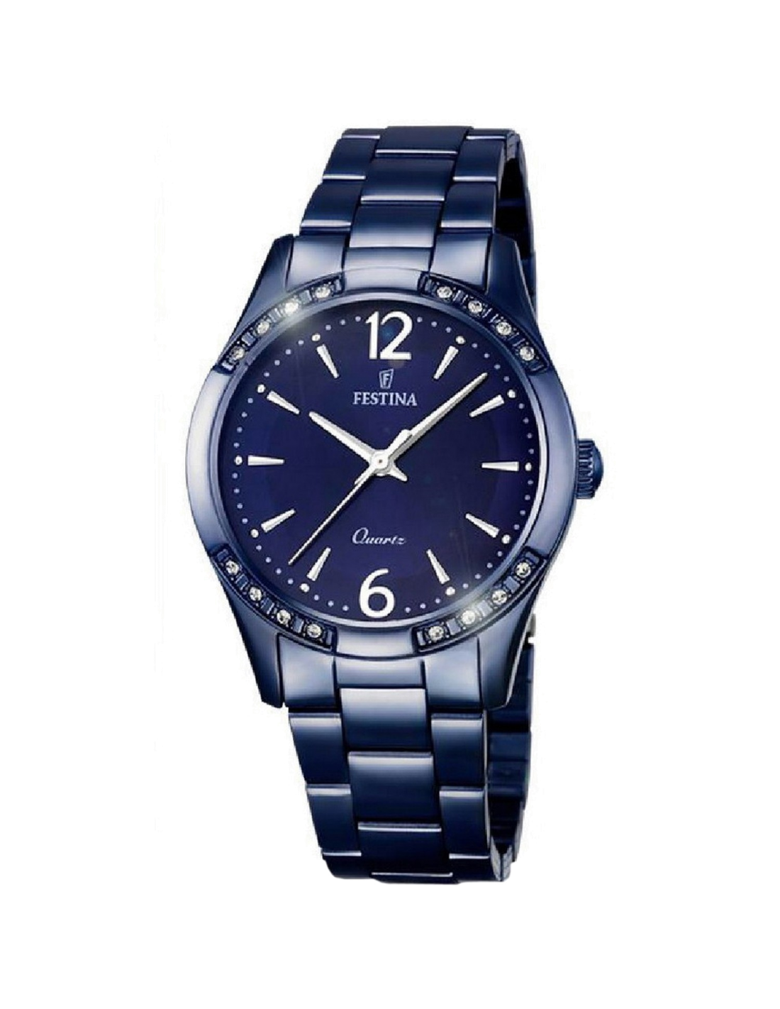 Montre Festina F16915/1 Cadran Bleu et Bracelet Acier
