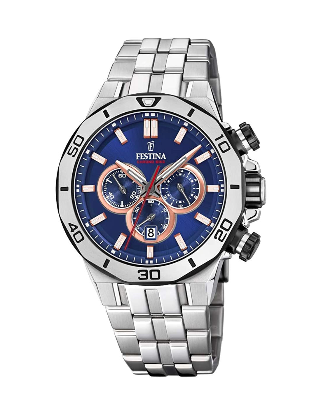 Montre Festina F20448/1 Chronographe en Acier avec Cadran Bleu