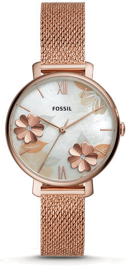 Montre femme Fossil ES4534 en Maille Milanaise Or Rose 36 mm