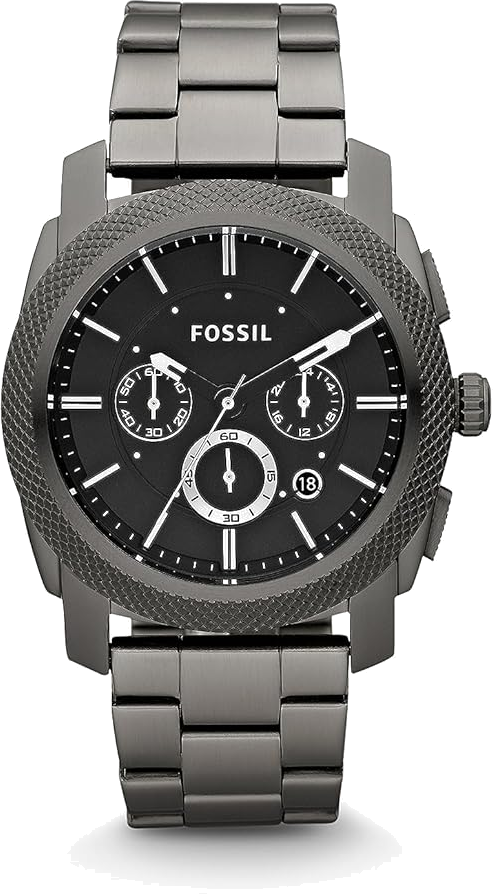 Montre Fossil FS4662 en Acier Fumé et Cadran Noir Velours