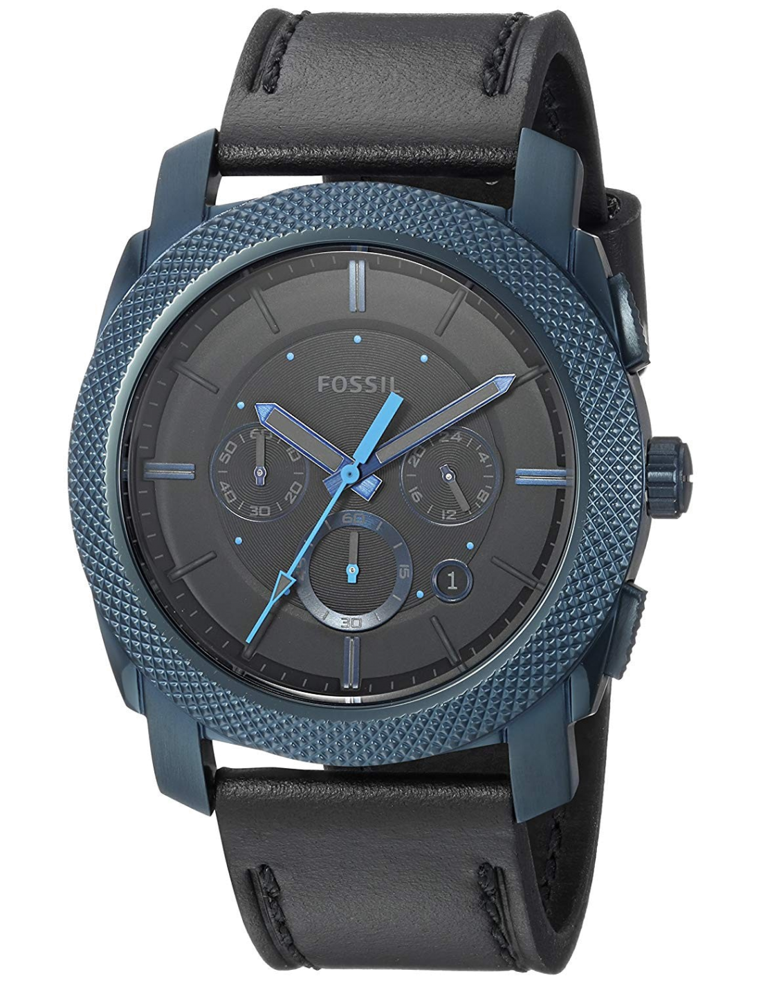 Montre Homme Fossil FS5361 Bracelet Cuir Noir