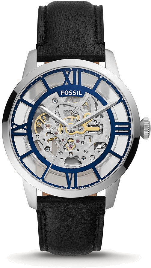 Montre Fossil Townsman Automatique ME3200 Squelette bracelet cuir noir